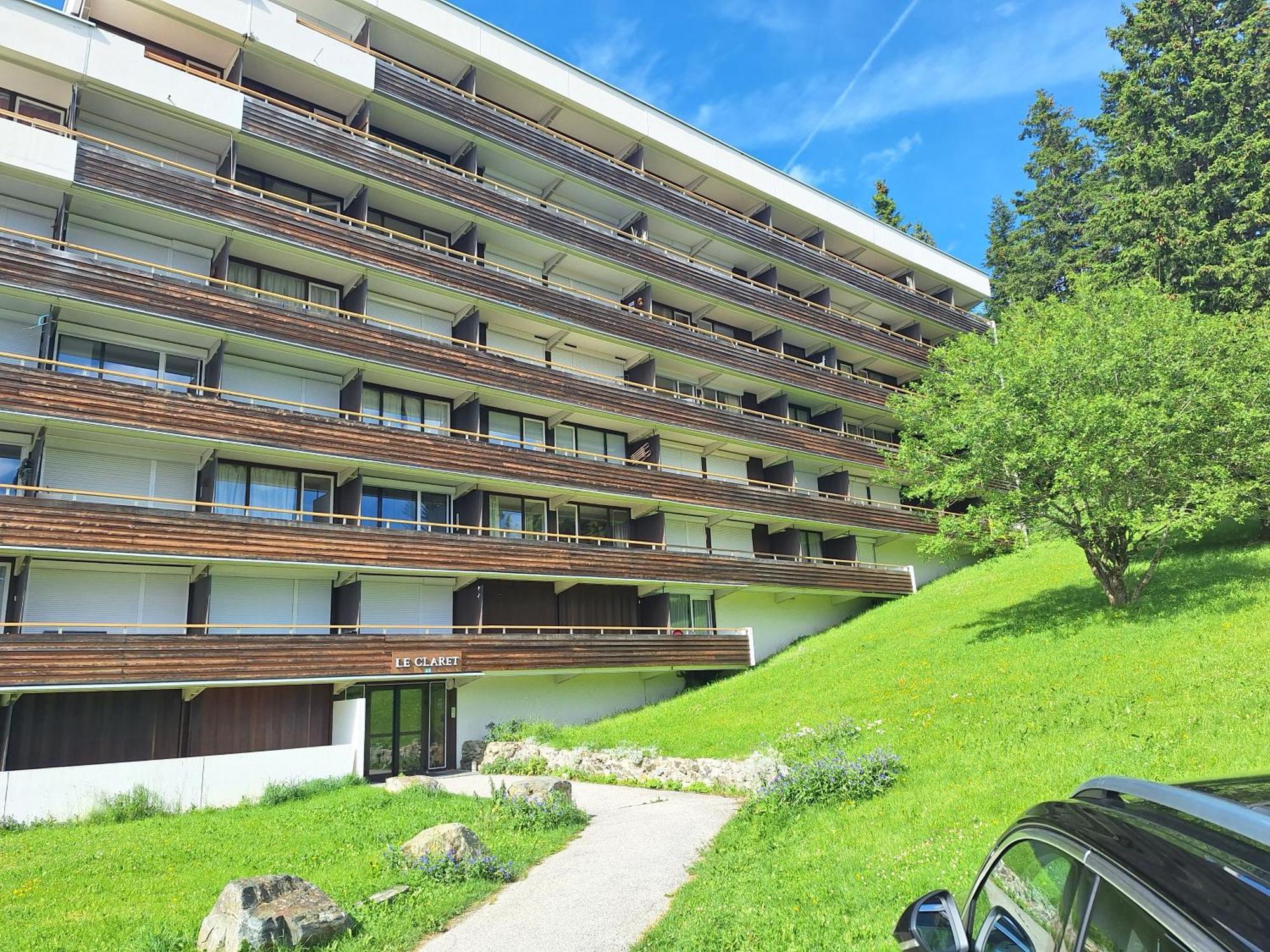 Le Flocon-Studio Cabine-Balcon 4-6 Pers A 100M Des Pistes Шамрус Екстериор снимка